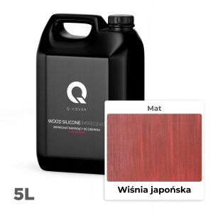 IMPREGNAT BARWIĄCY DO DREWNA Z SILIKONEM 2w1 DESKI KOLOR WIŚNIA JAPOŃSKA 5L 2