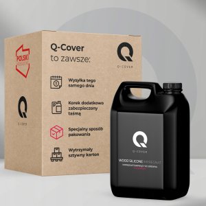 IMPREGNAT BARWIĄCY DO DREWNA Z SILIKONEM 2w1 DESKI KOLOR WIŚNIA JAPOŃSKA 5L 9