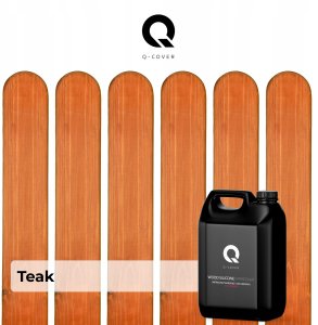 IMPREGNAT BARWIĄCY DO DREWNA Z SILIKONEM 2w1 ALTANA DESKI KOLOR TEAK 5L 6