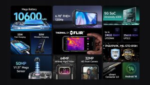 Smartfon UleFone Armor 27T Pro 5G 12/256GB Czarny  (UF-A27TP_NC/BK) 6