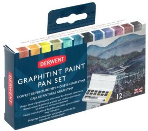 Artequipment Derwent Graphitint Paint Pan sæt 12