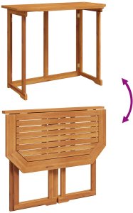 vidaXL Zestaw narożny Zestaw 3 Brązowy i Antracytowy Lite drewno akacjowe 7