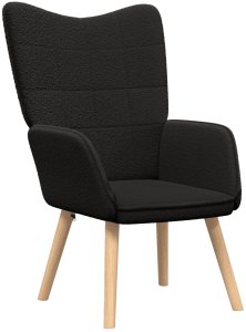 vidaXL Fotele , fotel rozkładany i łóżko Czarny Tkanina 2