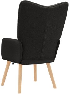 vidaXL Fotele , fotel rozkładany i łóżko Czarny Tkanina 6