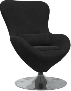 vidaXL Fotele, Fotele wypoczynkowe i Fotele do spania Czarny Tkanina, Metal 2