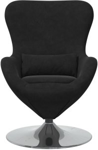 vidaXL Fotele, Fotele wypoczynkowe i Fotele do spania Czarny Tkanina, Metal 4