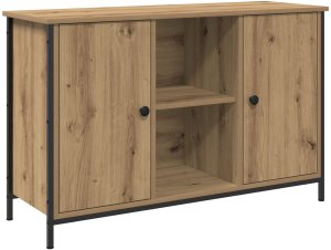 vidaXL Szafka RTV Dąb rzemieślniczy Płyta wiórowa Średnia 2