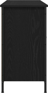 vidaXL Szafka TV Czarny dąb Średni 4