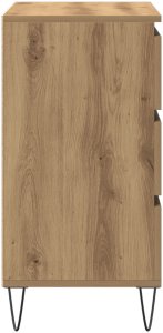 vidaXL Kredens Drewno Rzemieślnicze Płyta wiórowa, Nogi Metalowe Średni 4