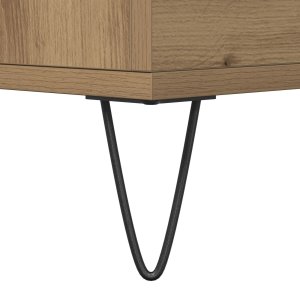 vidaXL Kredens Drewno Rzemieślnicze Płyta wiórowa, Nogi Metalowe Średni 6