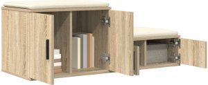 vidaXL Stoliki nocne Dąb Sonoma Płyta wiórowa 118 x 41 x 40 cm 3