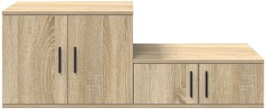 vidaXL Stoliki nocne Dąb Sonoma Płyta wiórowa 118 x 41 x 40 cm 7