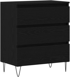 vidaXL Komoda Czarny dąb Fornir z czarnego dębu Duża Bufet Prostokątny 2