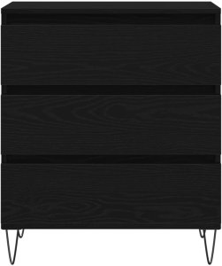 vidaXL Komoda Czarny dąb Fornir z czarnego dębu Duża Bufet Prostokątny 3