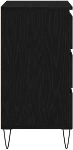vidaXL Komoda Czarny dąb Fornir z czarnego dębu Duża Bufet Prostokątny 4