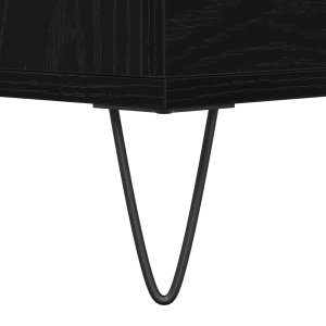 vidaXL Komoda Czarny dąb Fornir z czarnego dębu Duża Bufet Prostokątny 6