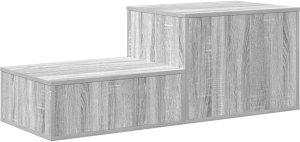 vidaXL Szary Stoliki Nocne Szary sonoma Drewno kompozytowe 9