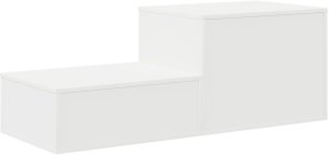 vidaXL Stoliki nocne Biały MDF 127 x 41 x 40 cm Stolik nocny 9