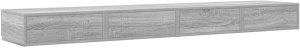 vidaXL Stolik Nocny Szary sonoma Płyta wiórowa 200 x 36.5 x 16.5 cm 8