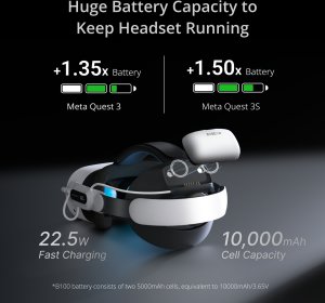 BOBOVR E3 Pro | Strap z baterią do Meta Quest 3S & Quest 3 3