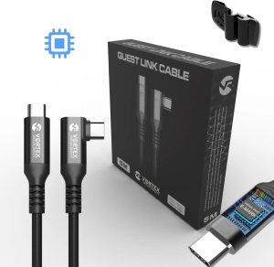 VortexVR Kabel 5m USB-C (Fast charging) + Element mocujący | META QUEST LINK 1