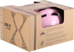 Kask rowerowy na rolki deskorolkę Nils Extreme MTV62J różowy rozmiar S (48-52cm) 9