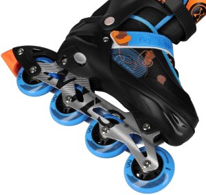 Rolki Nils Extreme NA13808 rekreacyjne regulowane czarno-niebieskie r. 38-41 5