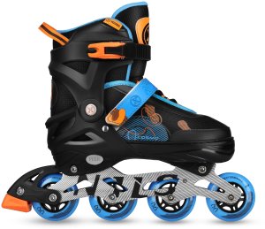 Rolki Nils Extreme NA13808 rekreacyjne regulowane czarno-niebieskie r. 34-37 2