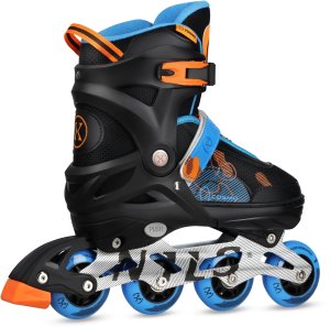 Rolki Nils Extreme NA13808 rekreacyjne regulowane czarno-niebieskie r. 34-37 3