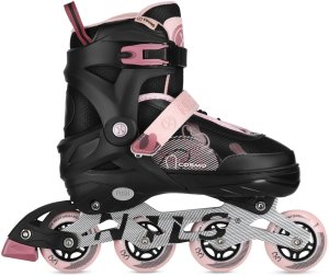 Rolki Nils Extreme NA13808 rekreacyjne regulowane czarno-różowe r. 38-41 2