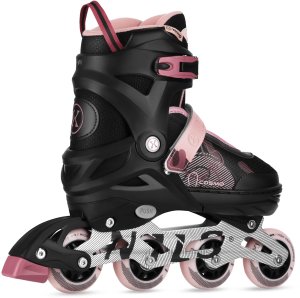 Rolki Nils Extreme NA13808 rekreacyjne regulowane czarno-różowe r. 38-41 3