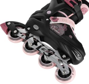 Rolki Nils Extreme NA13808 rekreacyjne regulowane czarno-różowe r. 38-41 5