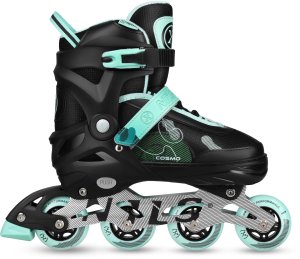 Rolki Nils Extreme NA13808 rekreacyjne regulowane czarno-zielone r. 34-37 2