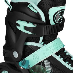 Rolki Nils Extreme NA13808 rekreacyjne regulowane czarno-zielone r. 34-37 4