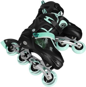 Rolki Nils Extreme NA13808 rekreacyjne regulowane czarno-zielone r. 34-37 6