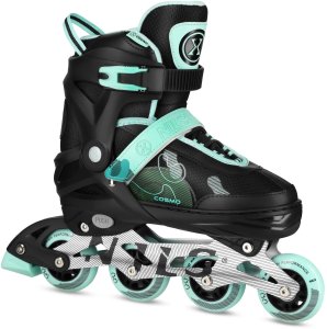 Rolki Nils Extreme NA13808 rekreacyjne regulowane czarno-zielone r. 38-41 1