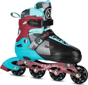 Rolki Nils Extreme NA13810 rekreacyjne regulowane turkusowe r. 39-42 1