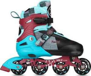 Rolki Nils Extreme NA13810 rekreacyjne regulowane turkusowe r. 39-42 2