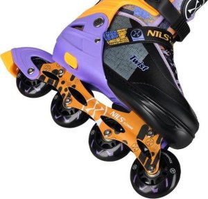 Rolki Nils Extreme NA13810 rekreacyjne regulowane fioletowe r. 39-42 5