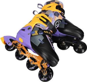 Rolki Nils Extreme NA13810 rekreacyjne regulowane fioletowe r. 35-38 6