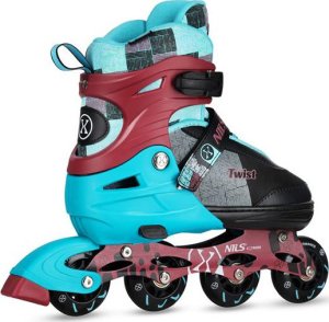 Rolki Nils Extreme NA13810 rekreacyjne regulowane turkusowe r. 31-34 3
