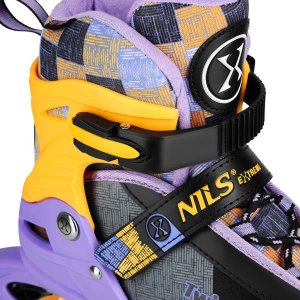 Rolki Nils Extreme NA13810 rekreacyjne regulowane fioletowe r. 31-34 4