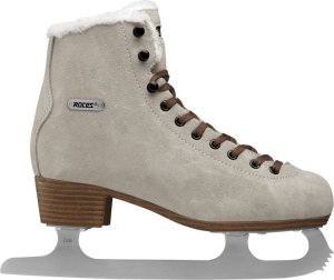 Łyżwy figurowe damskie Roces Suede Eco-Fur beżowo-brązowe 450702 00001 39 1