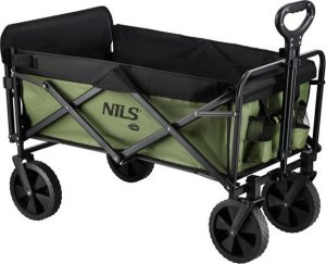 Wózek turystyczny transportowy plażowy do 100kg zielony Nils camp NC2602 150L 1