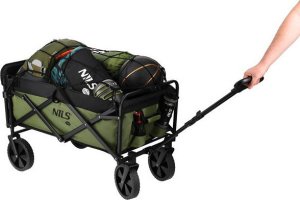 Nils Extreme Wózek turystyczny transportowy plażowy do 100kg zielony Nils camp NC2602 150L 3