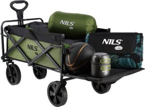 Nils Extreme Wózek turystyczny transportowy plażowy do 100kg zielony Nils camp NC2602 150L 6