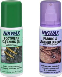 Zestaw środków Nikwax do impregnacji i czyszczenia obuwia z tkanin i skóry 2x125ml NI-86 1