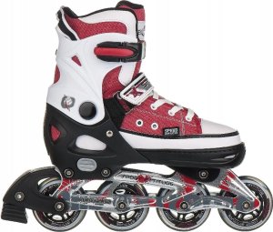 Rolki Nils Extreme NJ2132 rekreacyjne regulowane czerwone r. 29-32 1