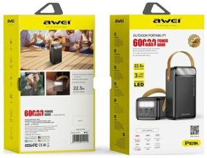 Powerbank Awei P101K 60000mAh Czarny 2