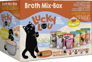 Lucky Lou Karma Dla Kota Broth-Mix-Box Saszetki 12x70g 1